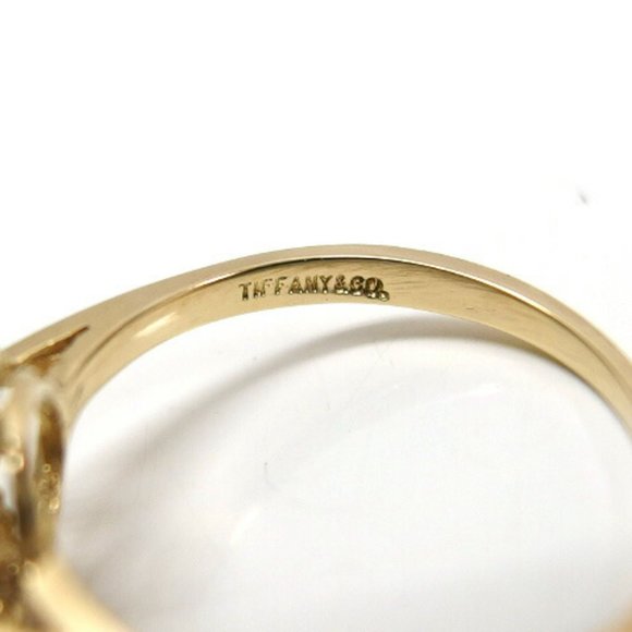 TIFFANY twist knot 1 grain diamond ring K18YG No. 12 - Picture 6 of 10